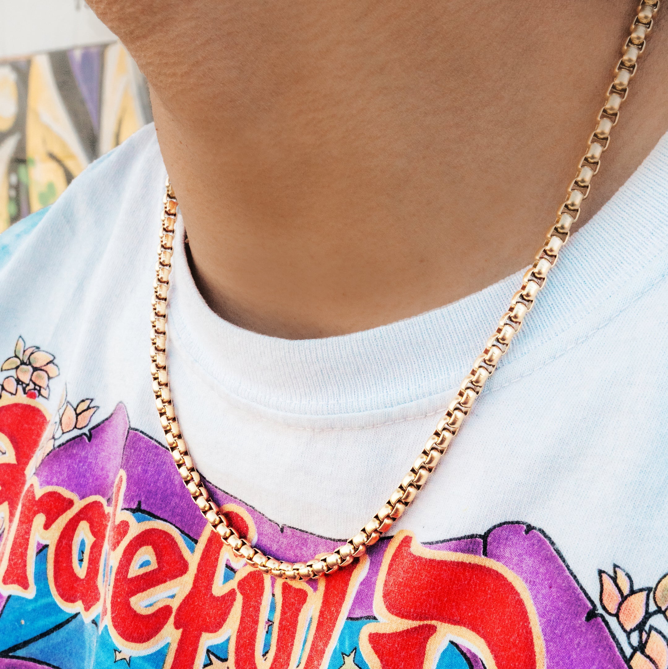 Gold Venetian Box Chain