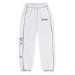 Scripted Embroidered Jog Pant - Light Heather / Navy
