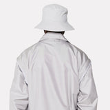 Wide Brim Bucket Hat - Light Grey