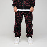 Foul Play Jog Pant - Black / Red