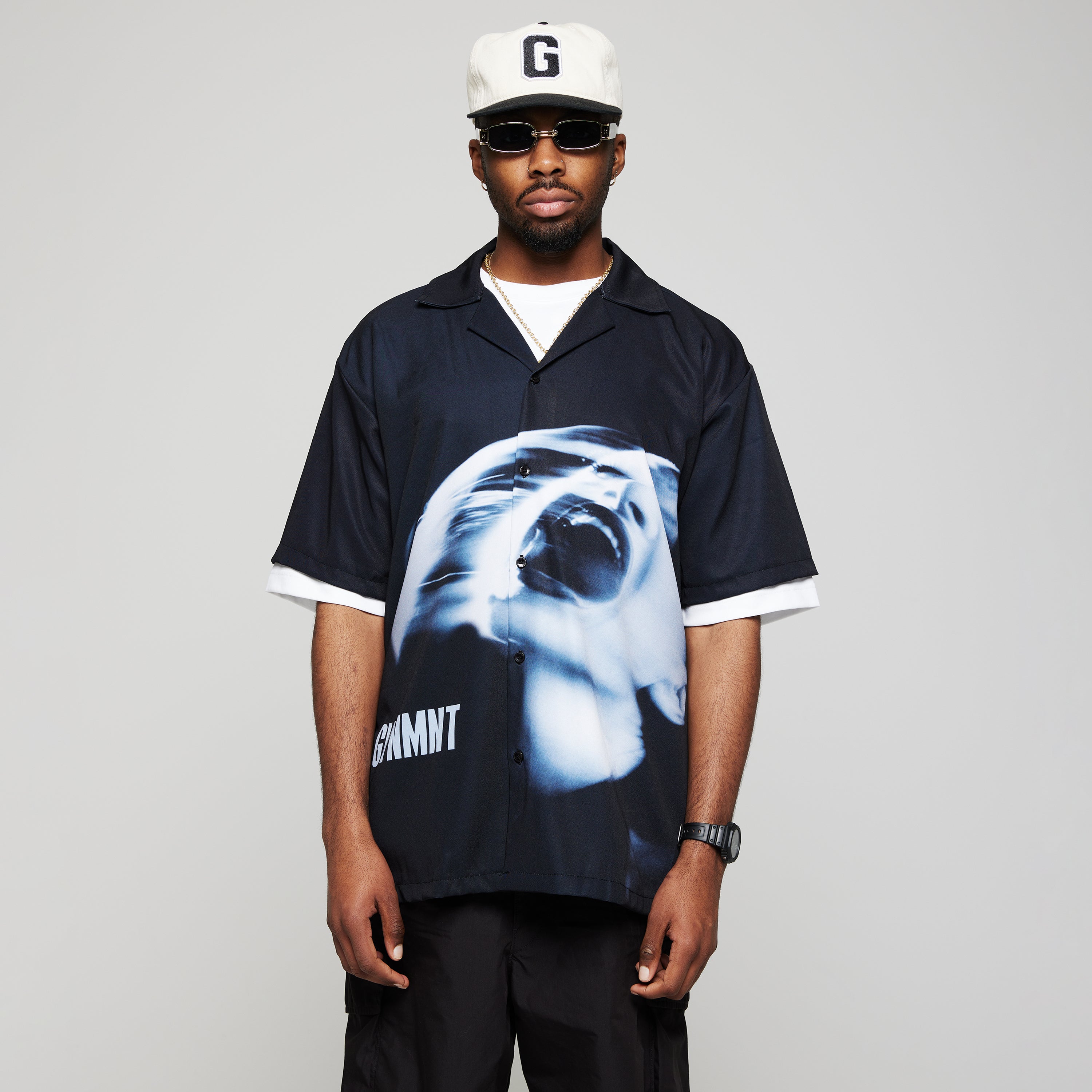 Screamism Buttondown Shirt - Black