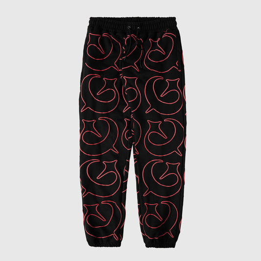 Foul Play Jog Pant - Black / Red