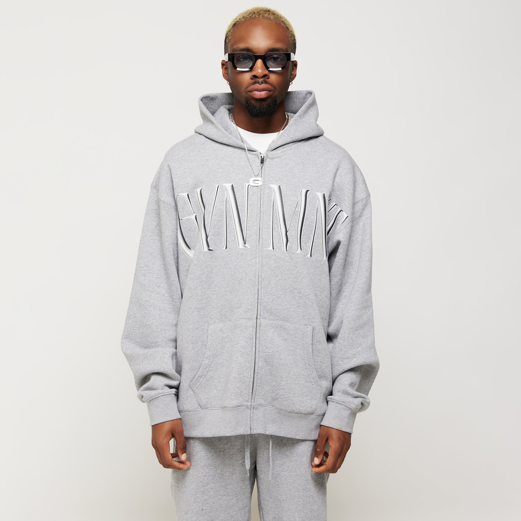 Imperial Zipped Hoodie - Heather