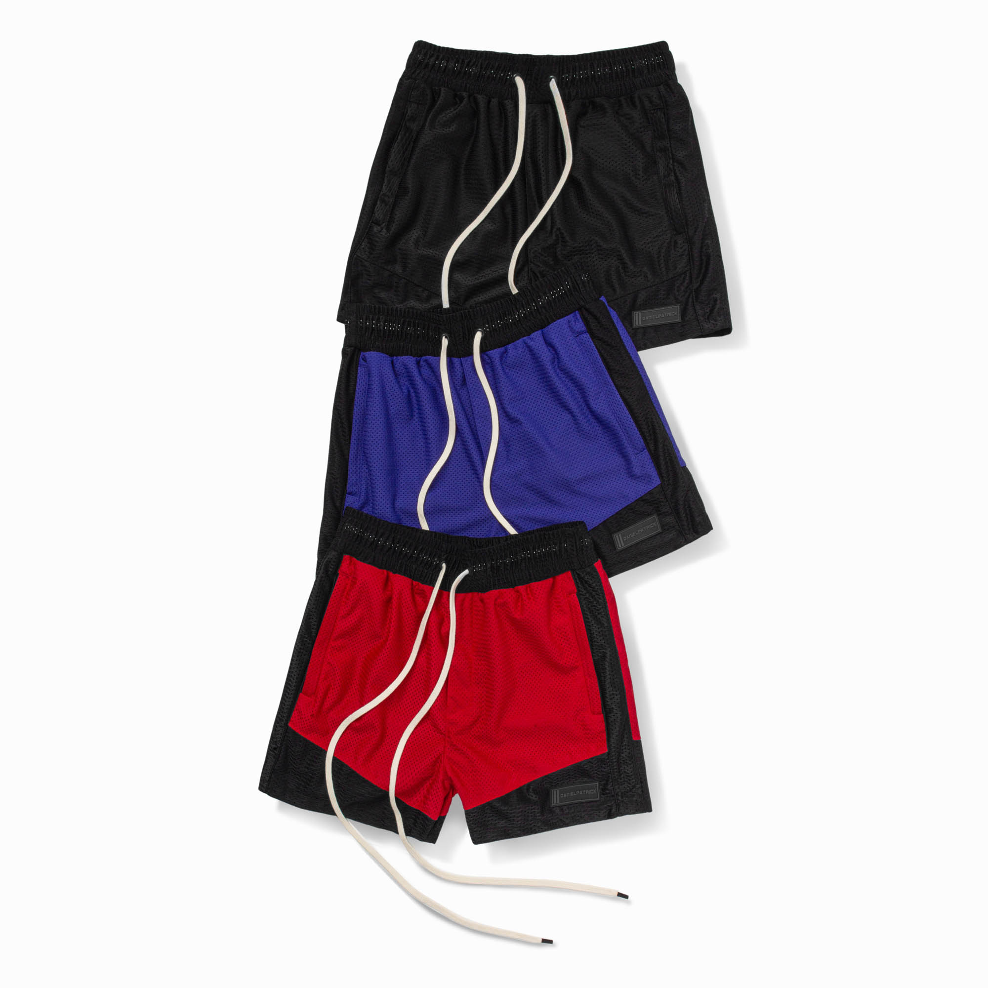 icon mesh gym short / red + black