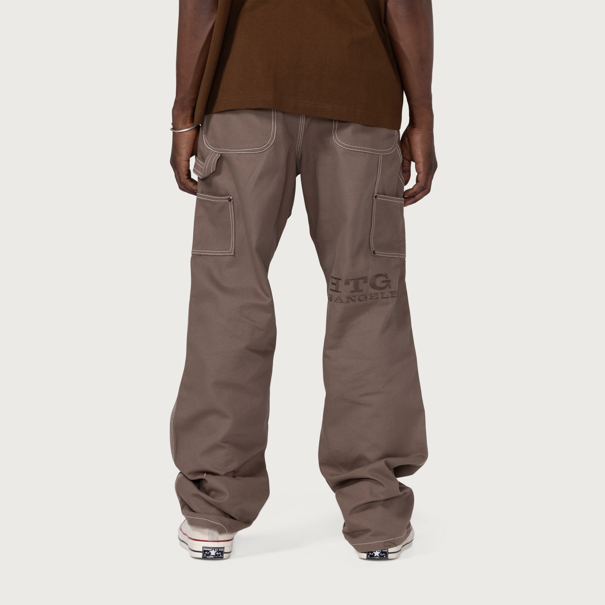 HTG® Carpenter Belt Pant - Grey