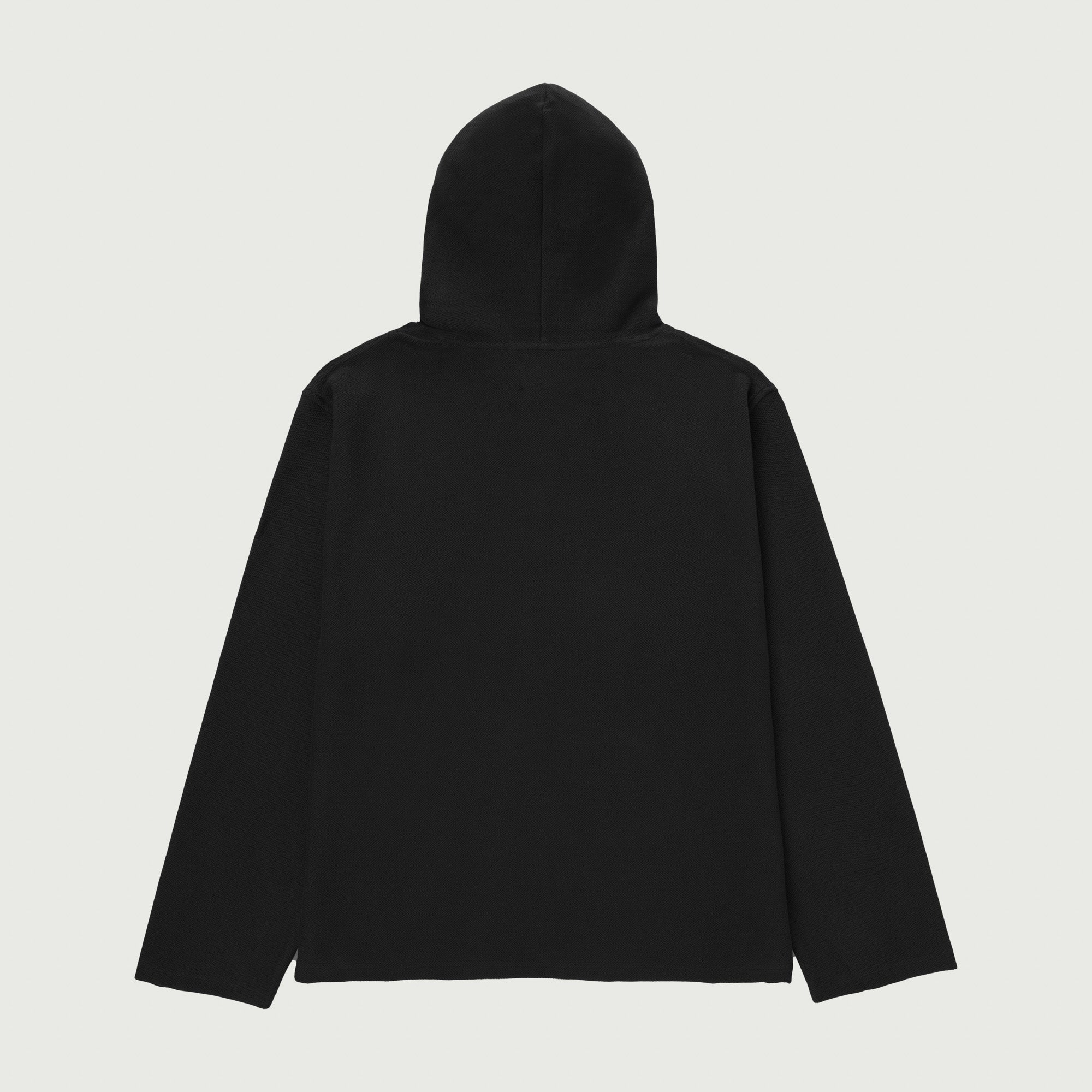 Race Herringbone Hoodie - Black
