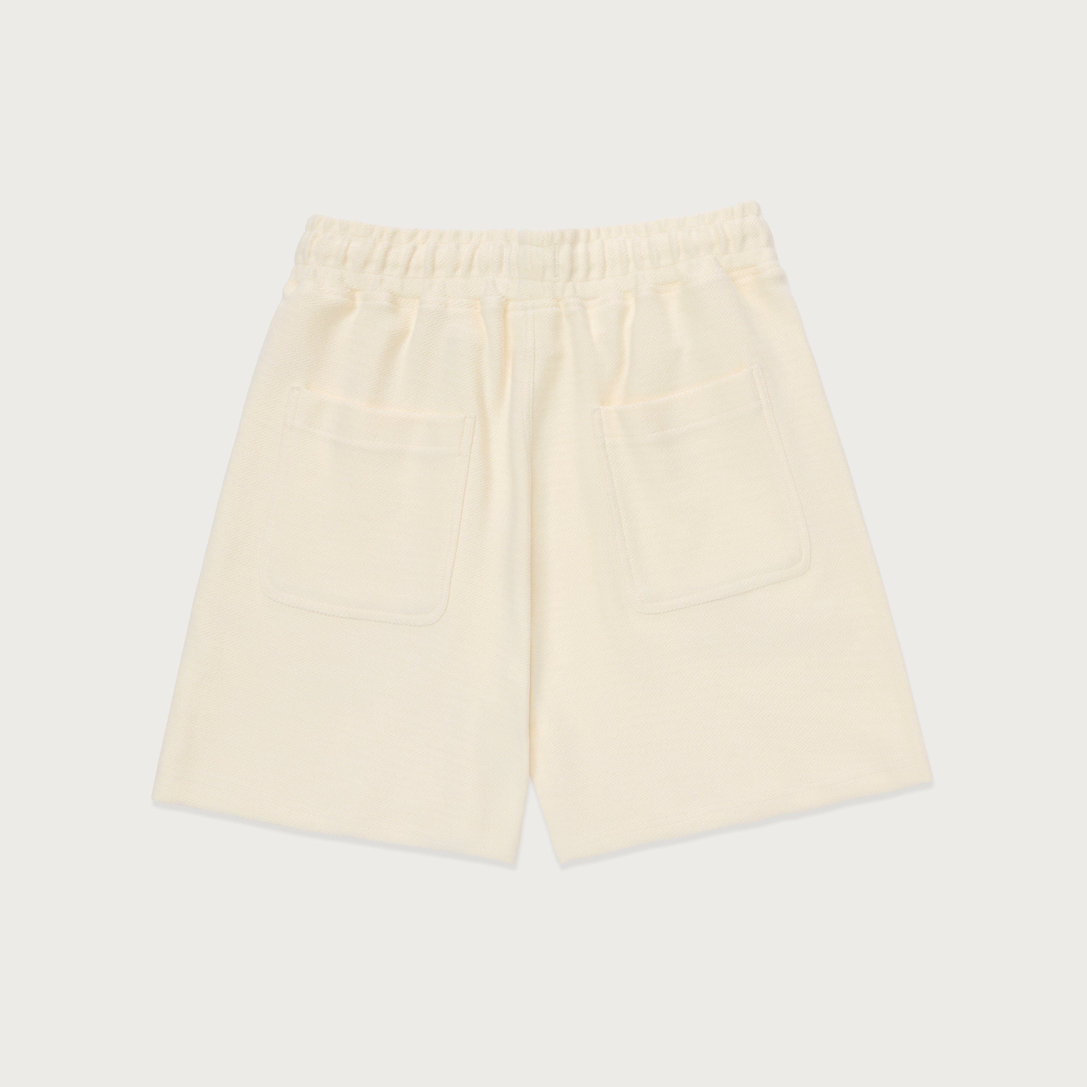 Race Herringbone Short - White