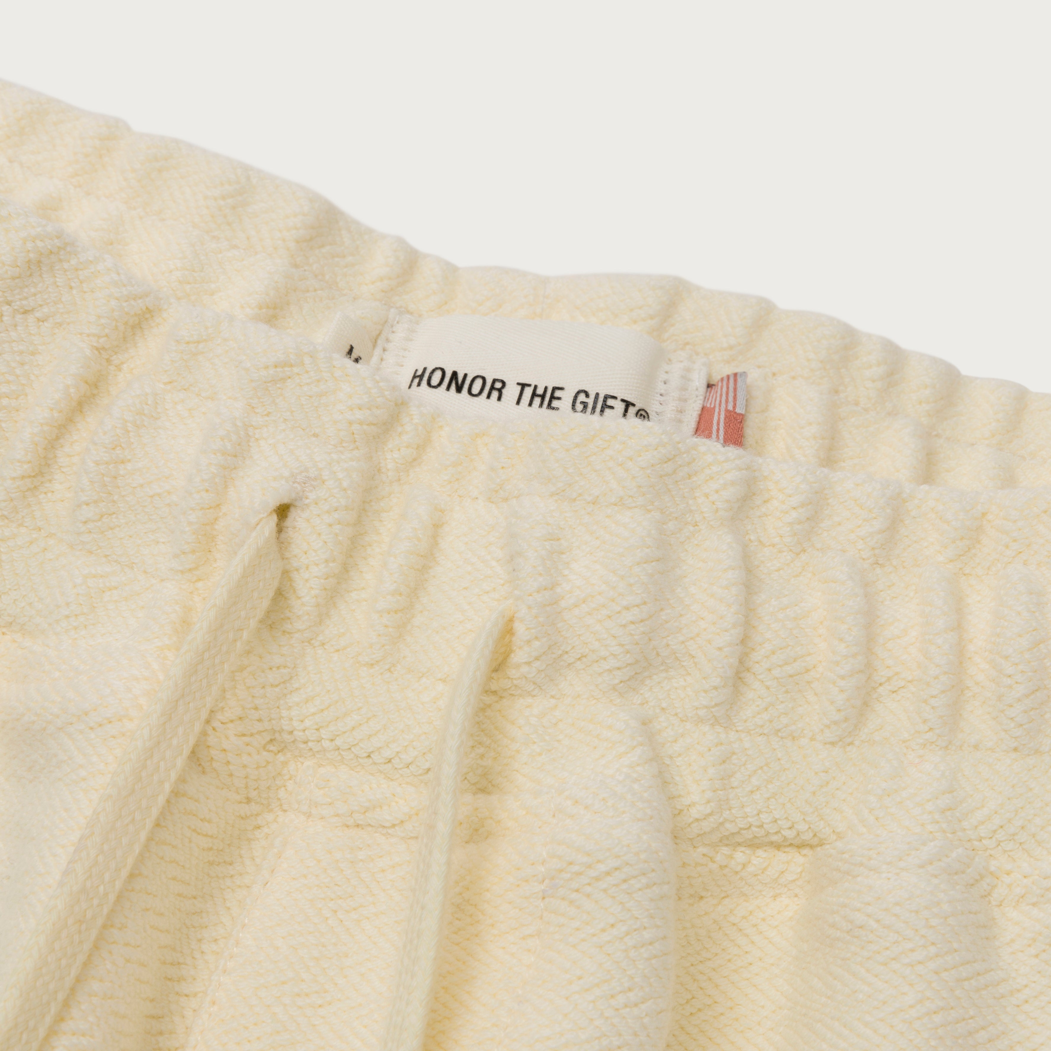 Race Herringbone Short - White