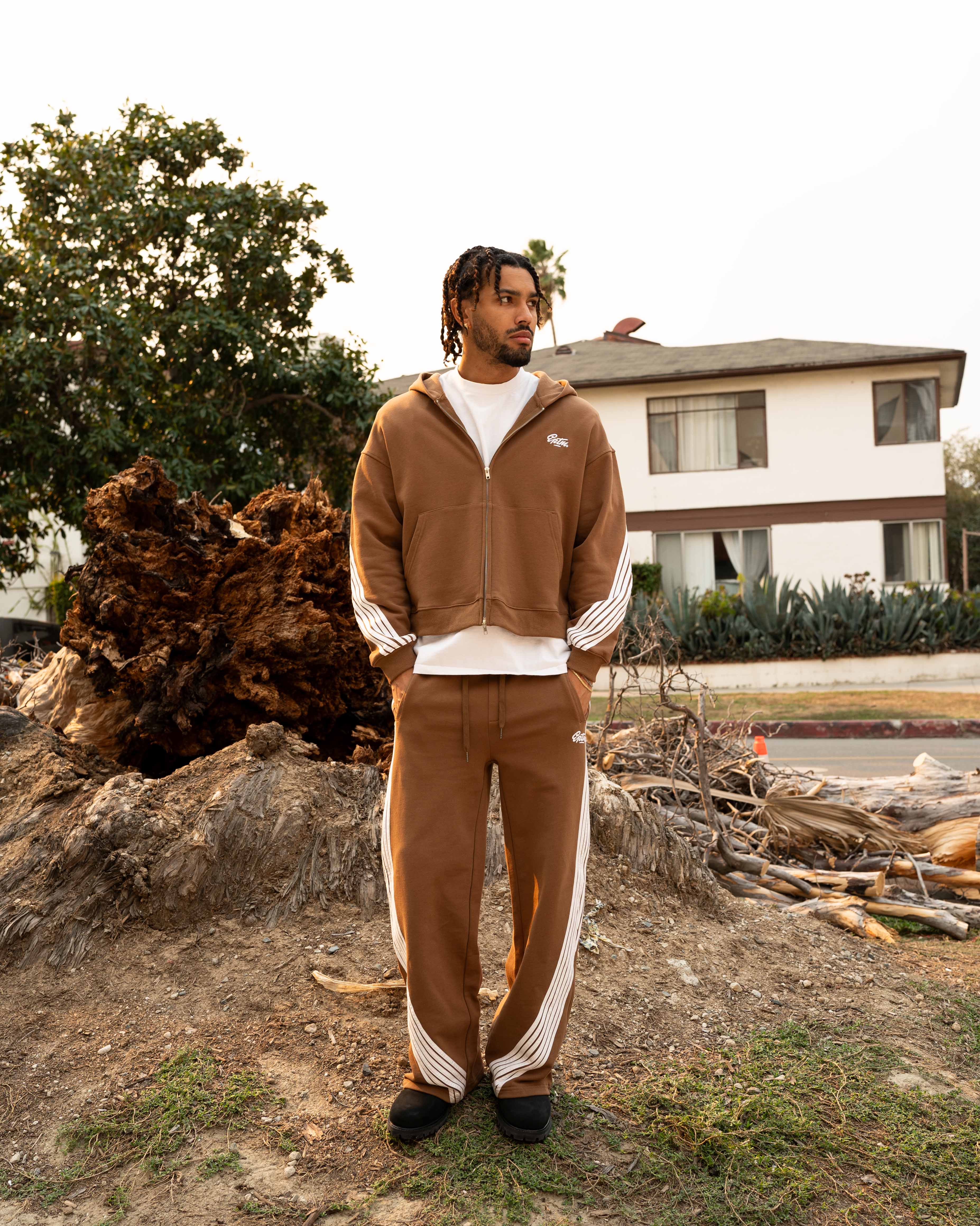 EPTM Highland Zip Up Hoodie - Mocha