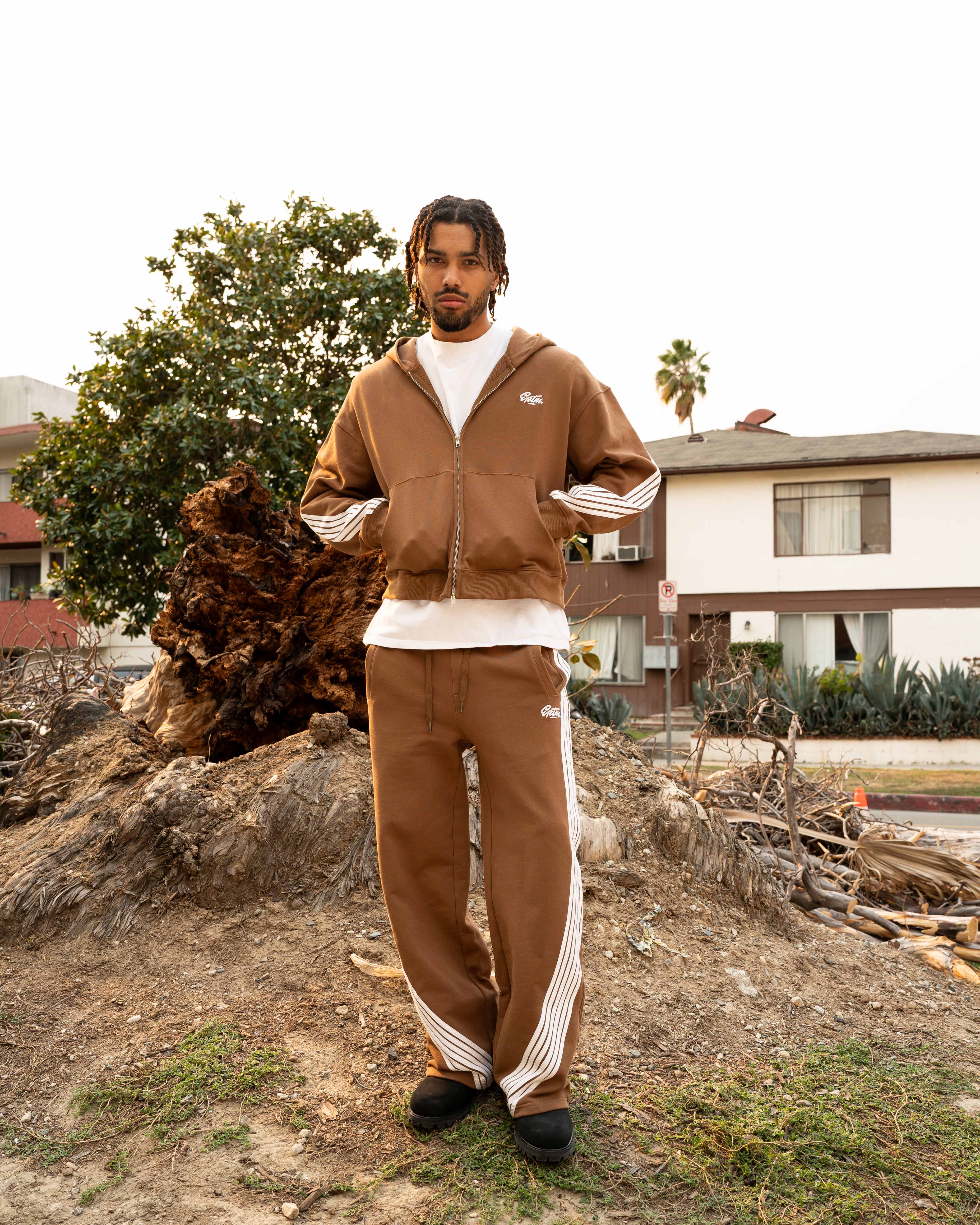 EPTM Highland Zip Up Hoodie - Mocha