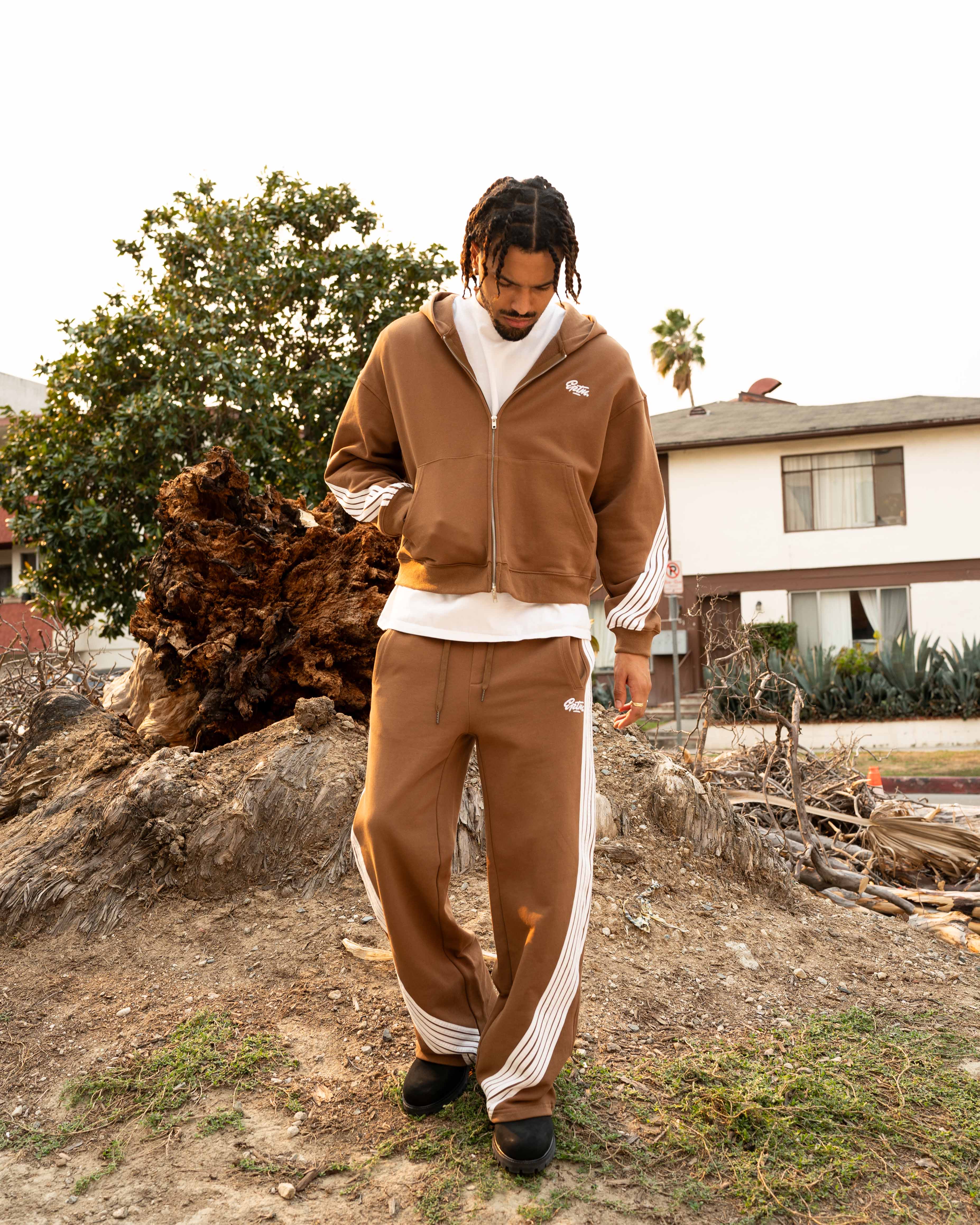 EPTM Highland Zip Up Hoodie - Mocha