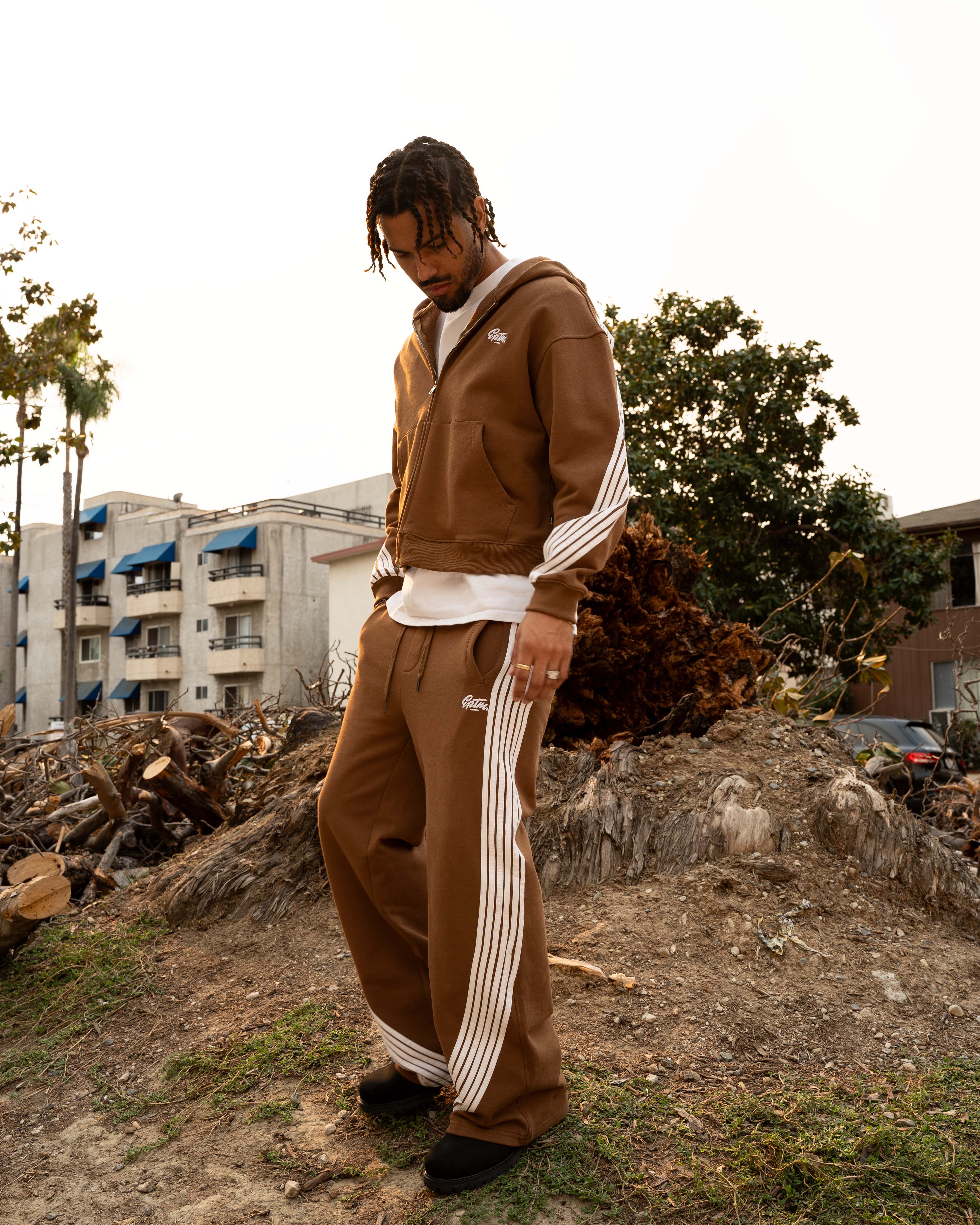 EPTM Highland Zip Up Hoodie - Mocha