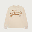 Holiday Script L/S T-Shirt - Bone