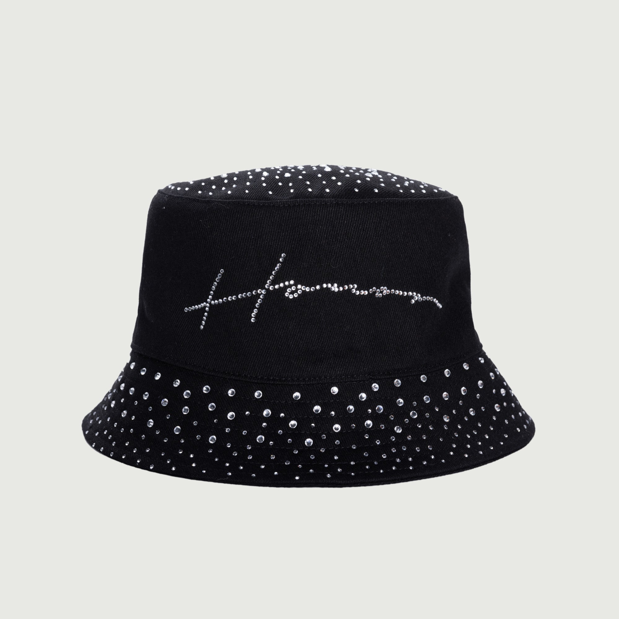 Honor Rhinestone Bucket Hat - Black