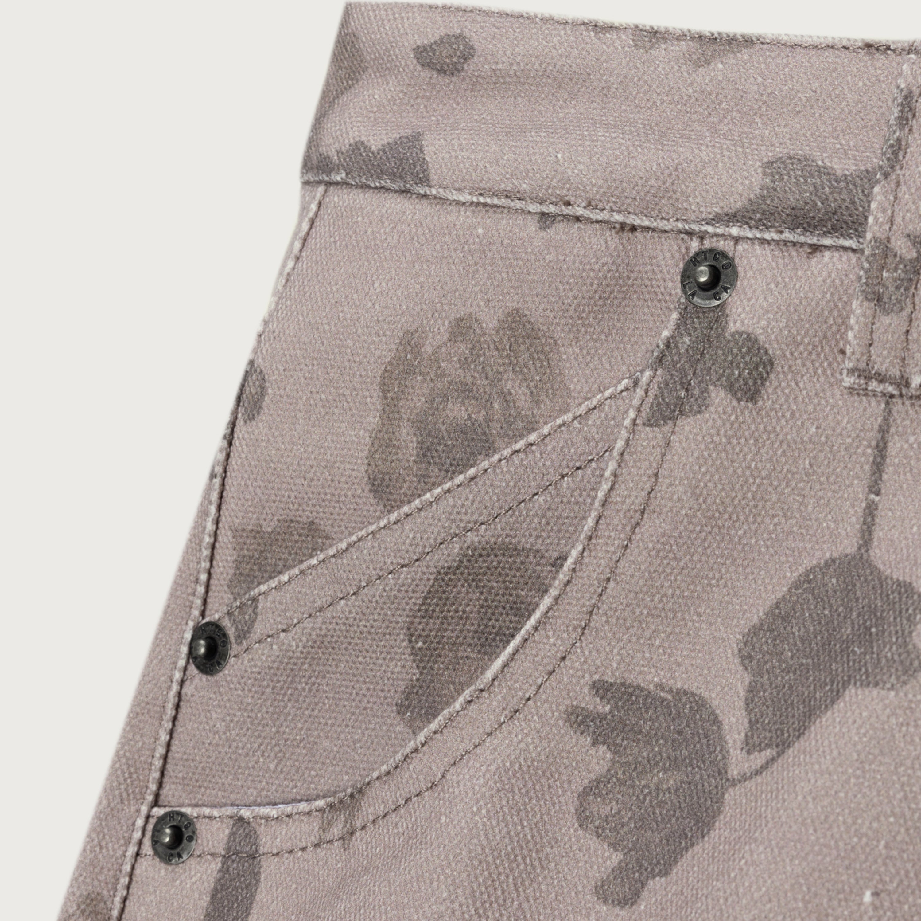 Tonal Floral Pant - Pebble