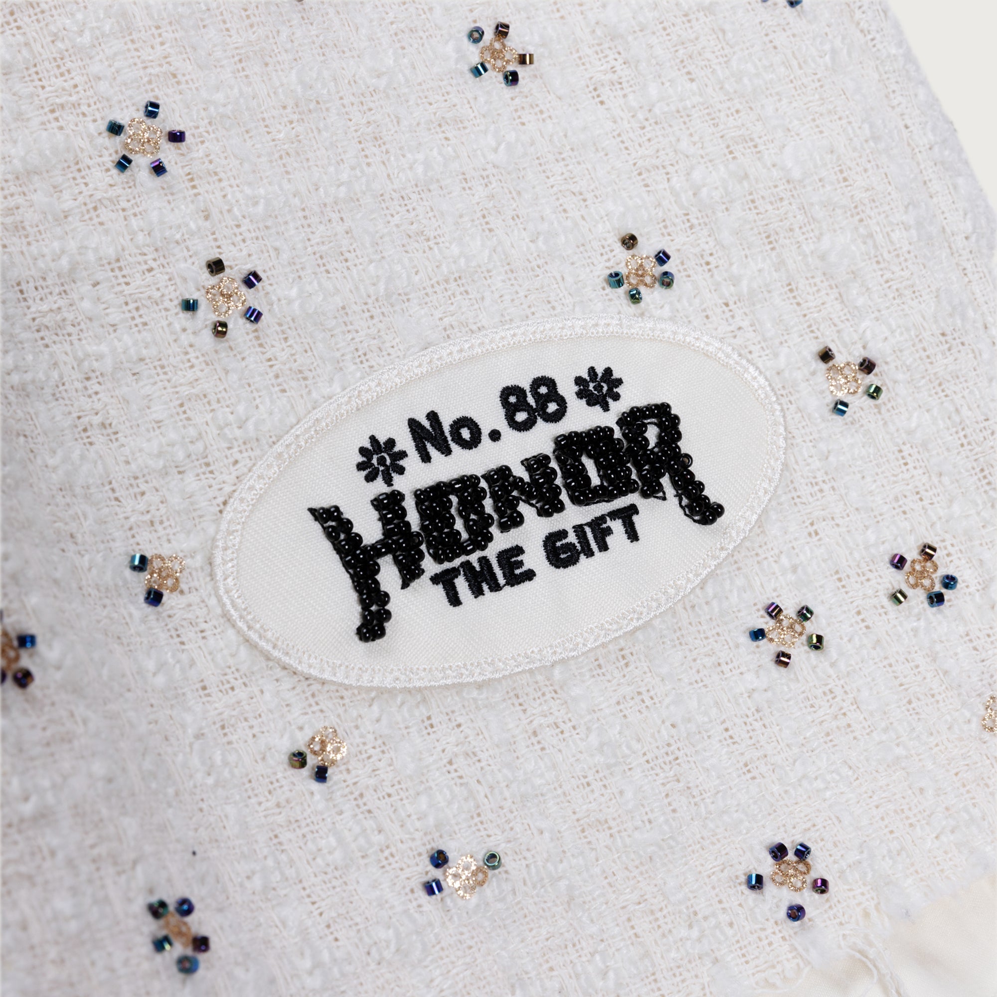 Beaded Shorts - White