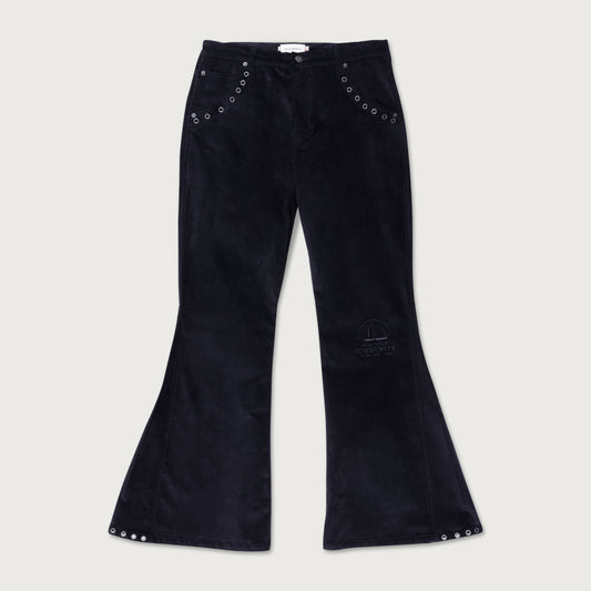 Brushed Bell Bottom - Black