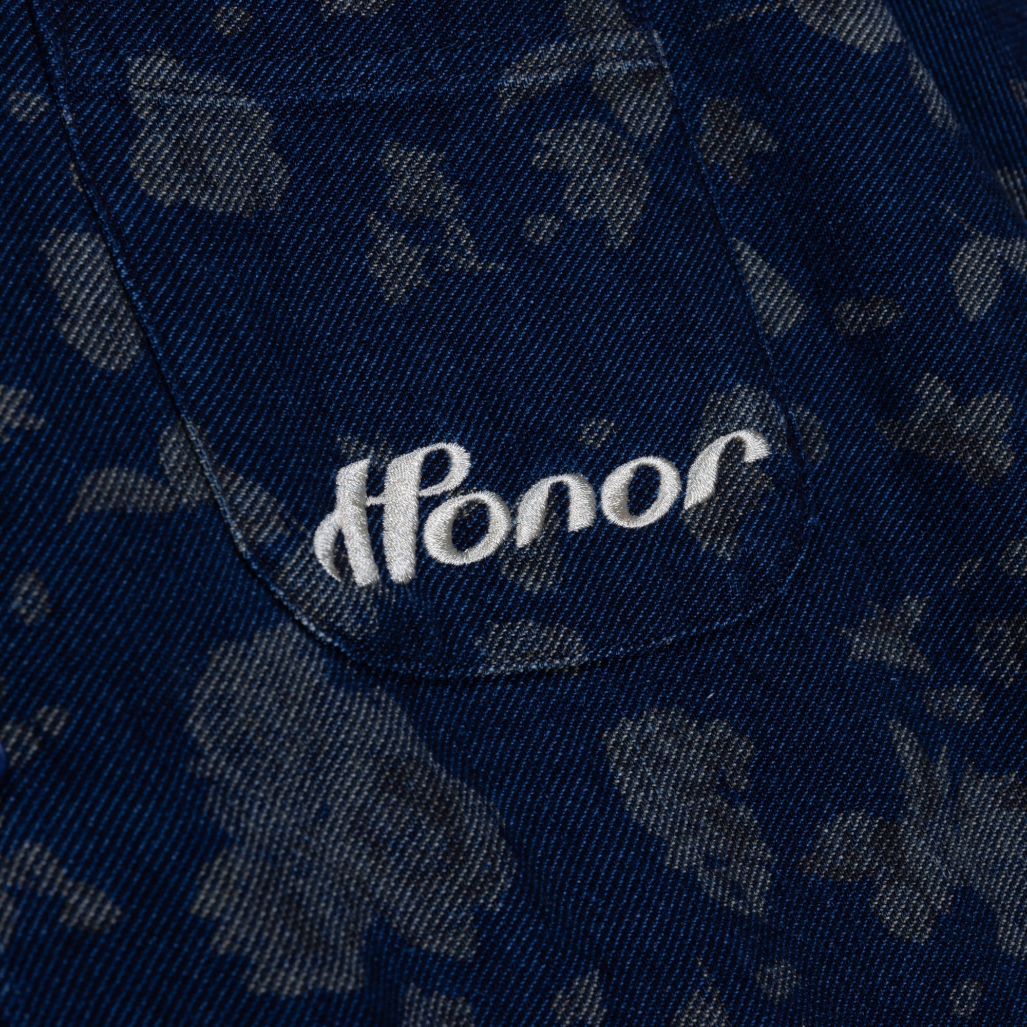 Indigo Floral Camp - Blue