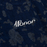 Indigo Floral Camp - Blue