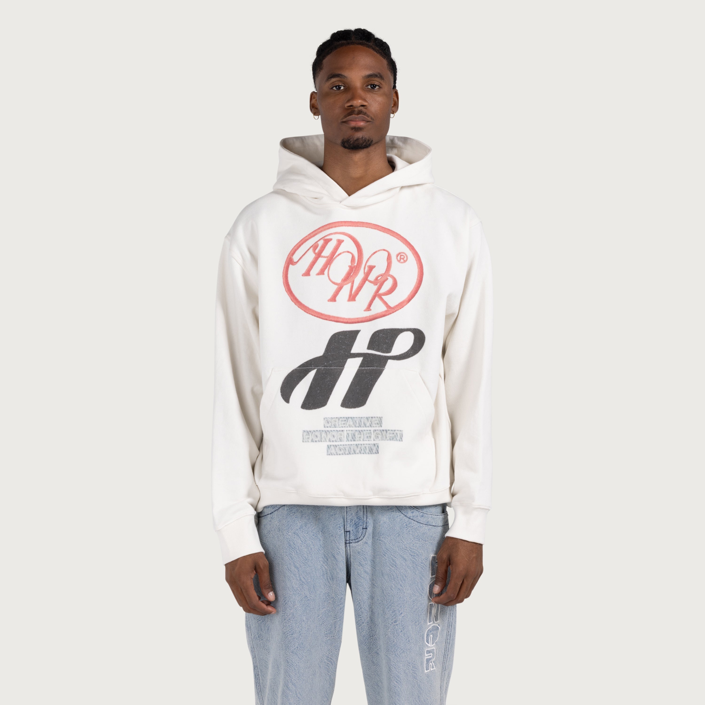 Pop Art Hoodie - Bone
