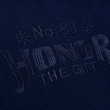 Art Knit Hoodie - Navy