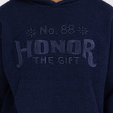 Art Knit Hoodie - Navy