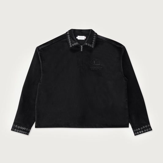 Brushed 1/4 Zip - Black