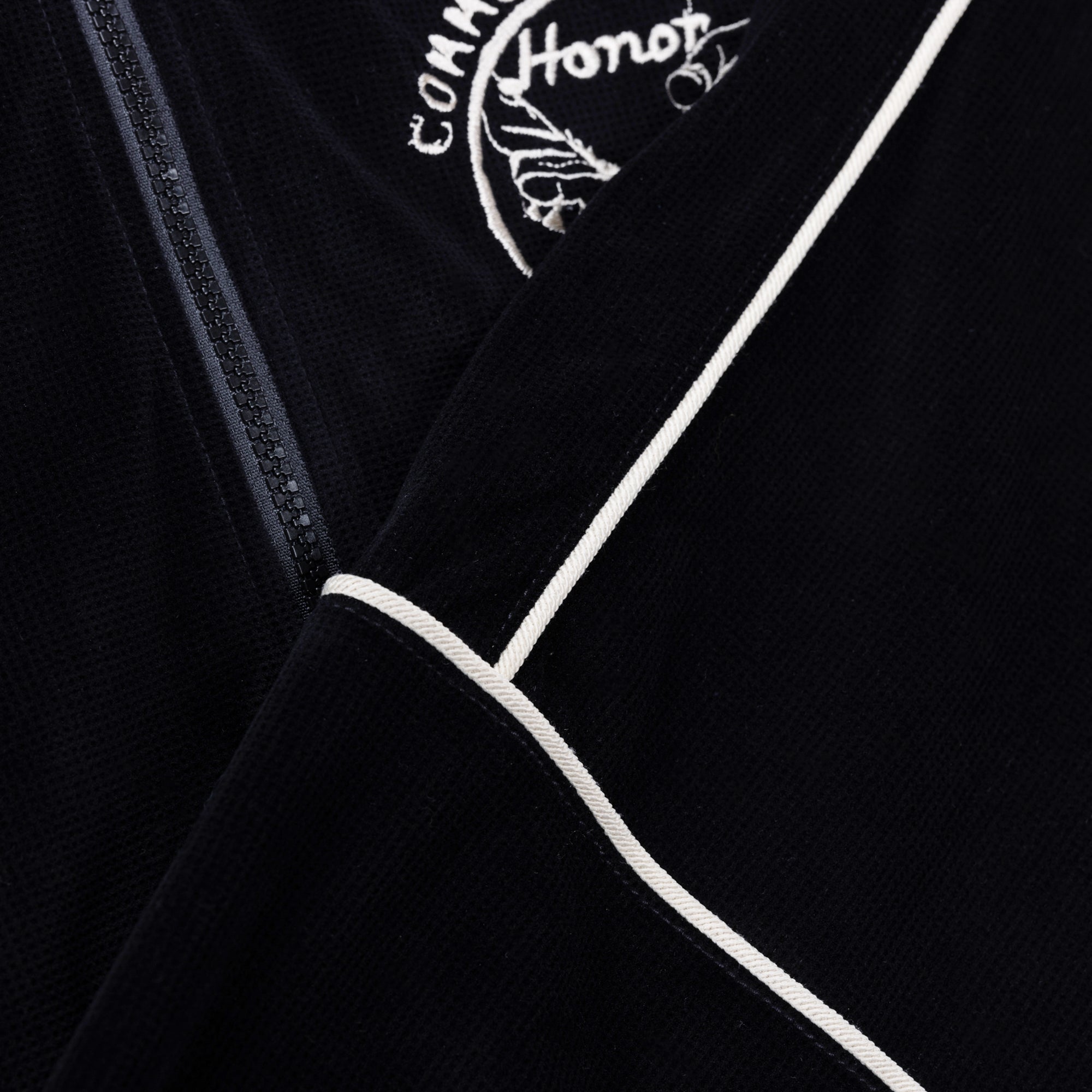 Piping Track Jacket - Black