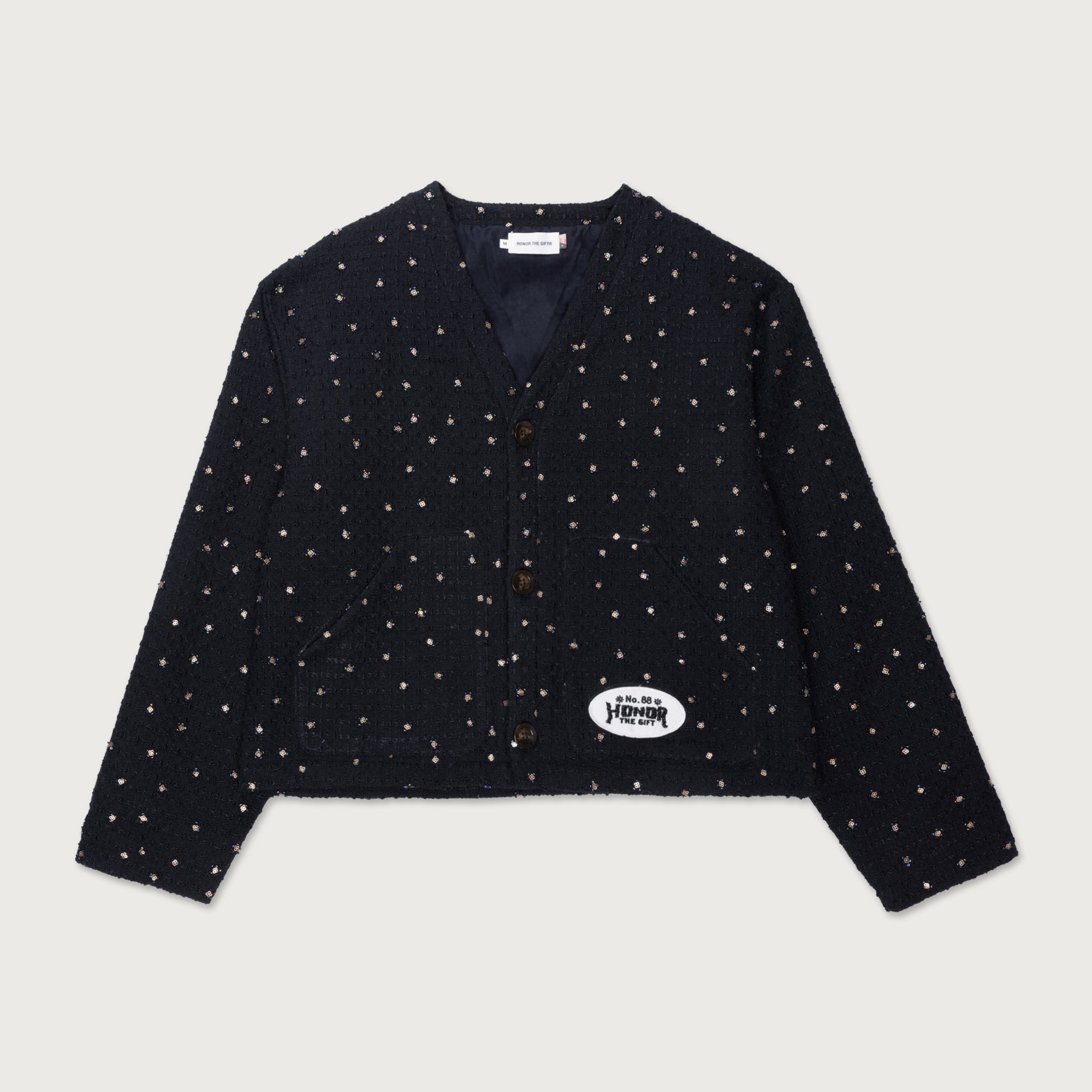 Beaded Cardigan - Black