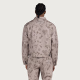 Tonal Floral Jacket - Pebble