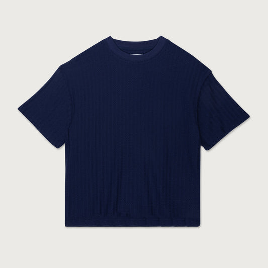Knit Standard Tee - Navy