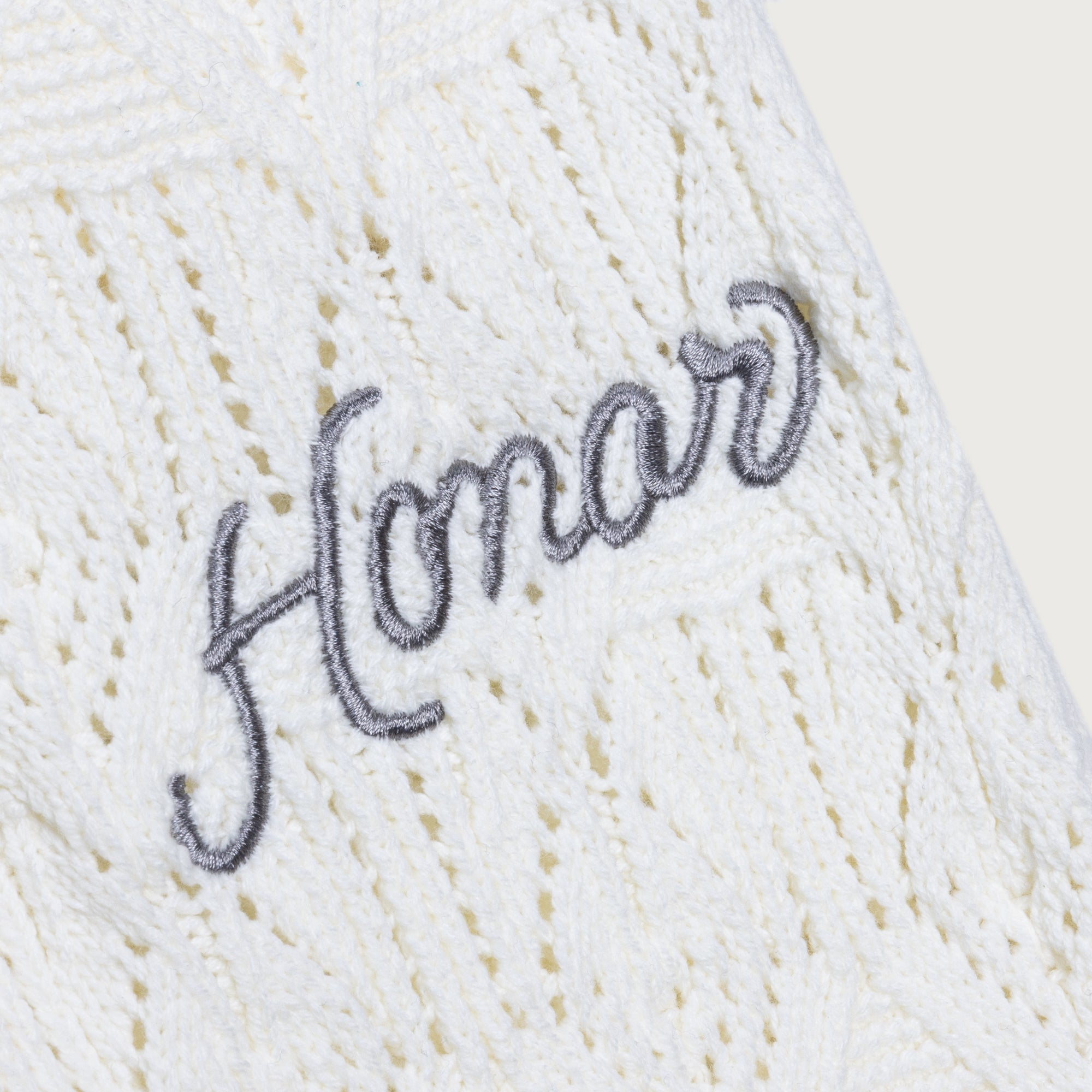 Cable Knit Pant - Bone