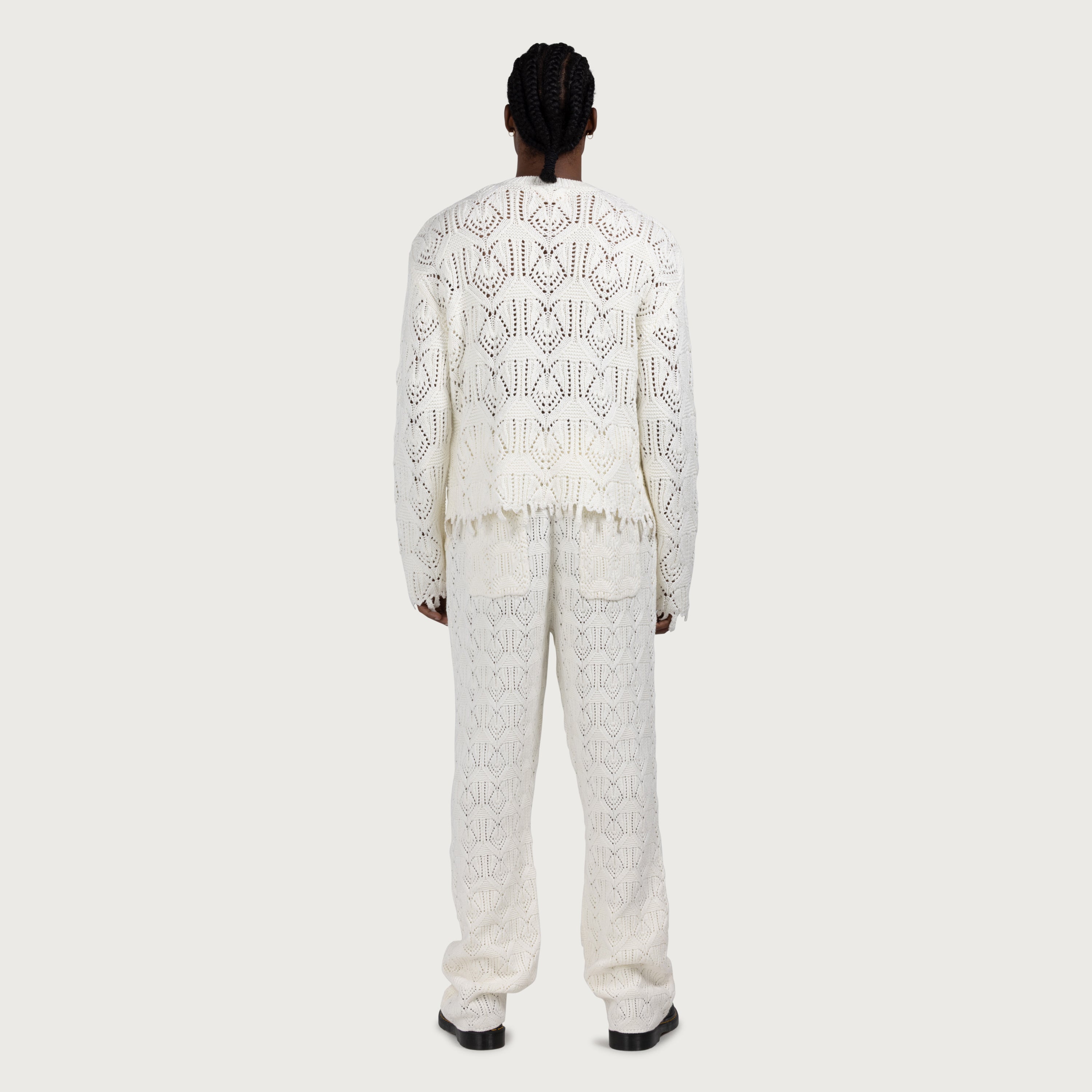 Cable Knit Pant - Bone