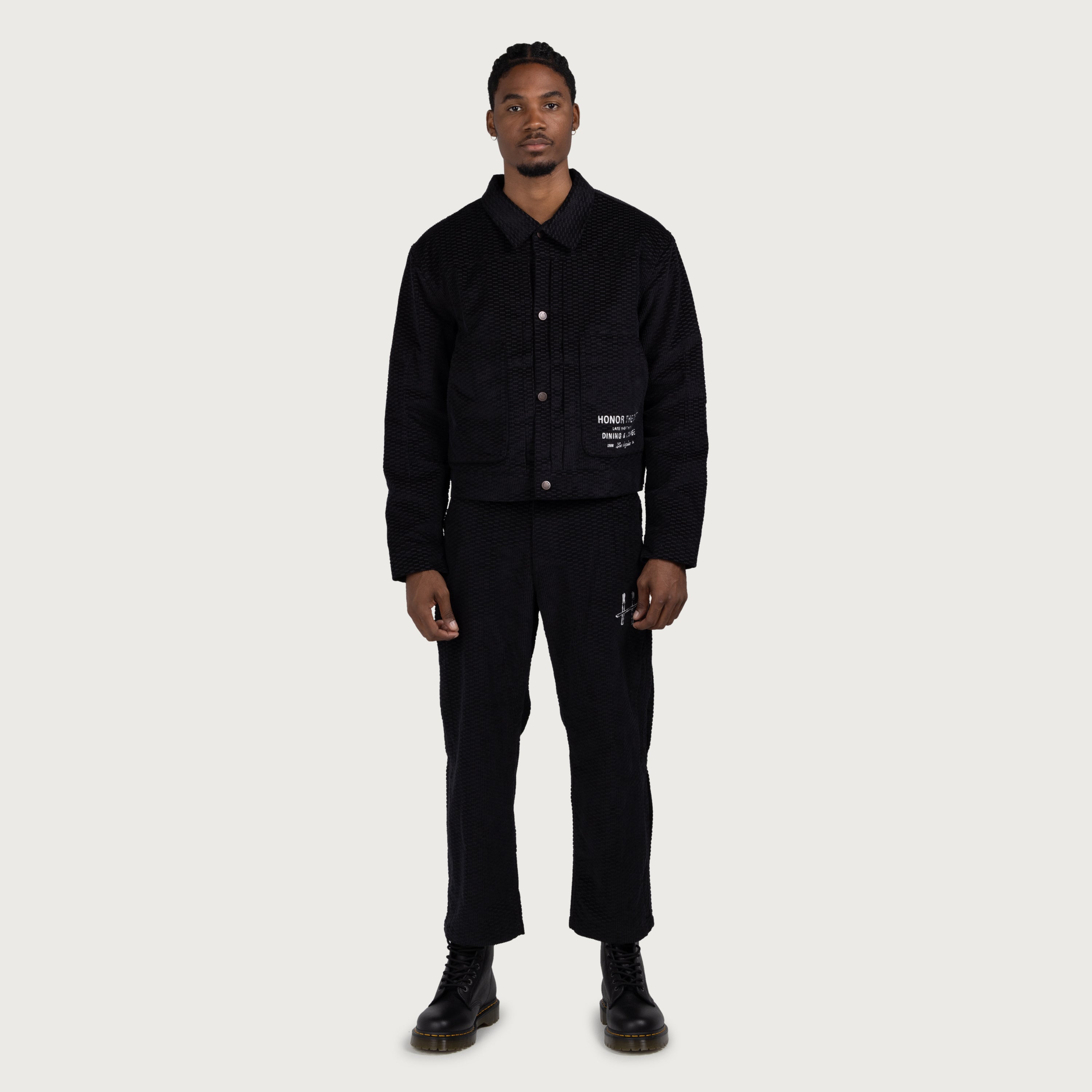 Novelty Cord Pant - Black