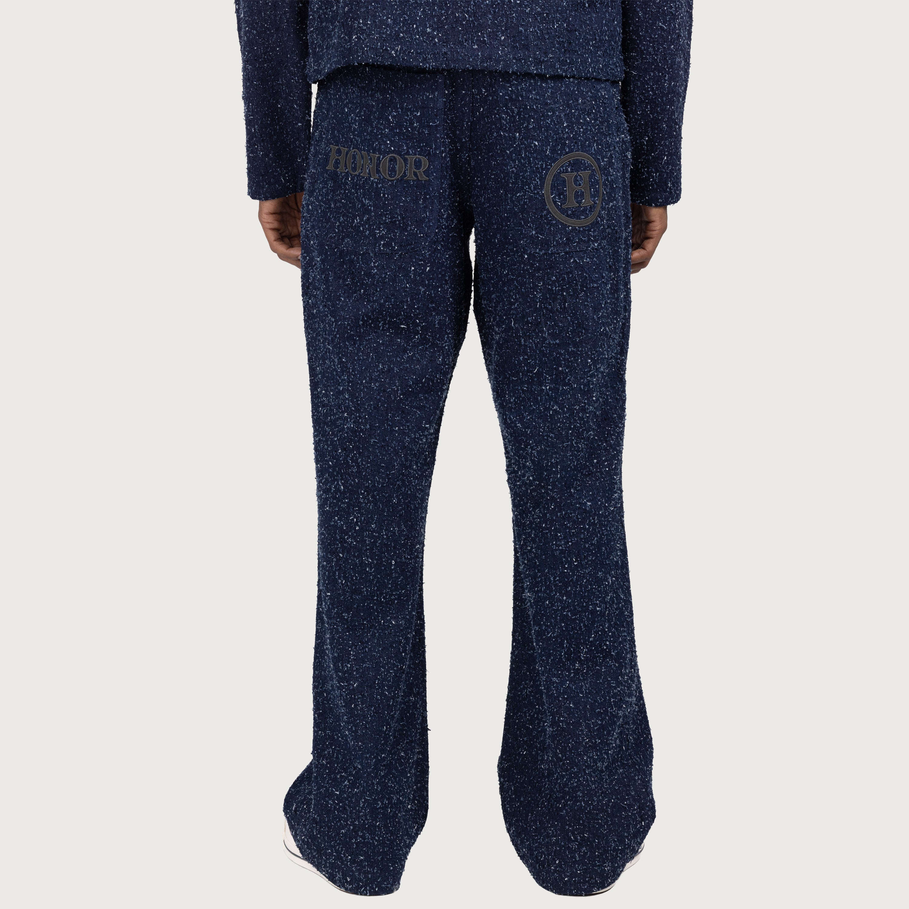 Nep Yarn Wide Leg - Blue