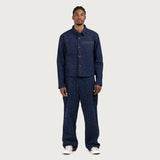 Nep Yarn Wide Leg - Blue