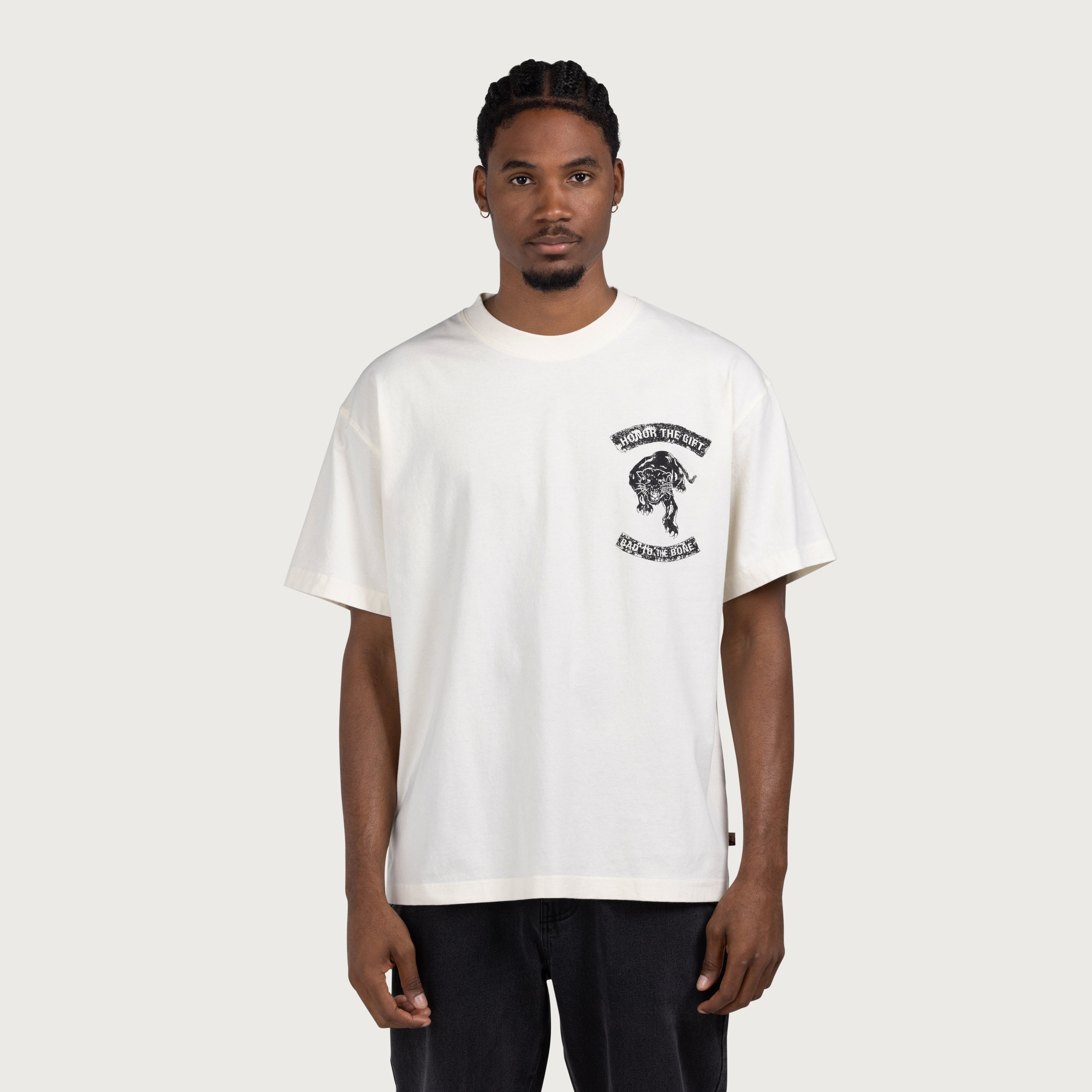 Bad To The Bone Tee - White
