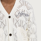 Cable Cardigan - Bone