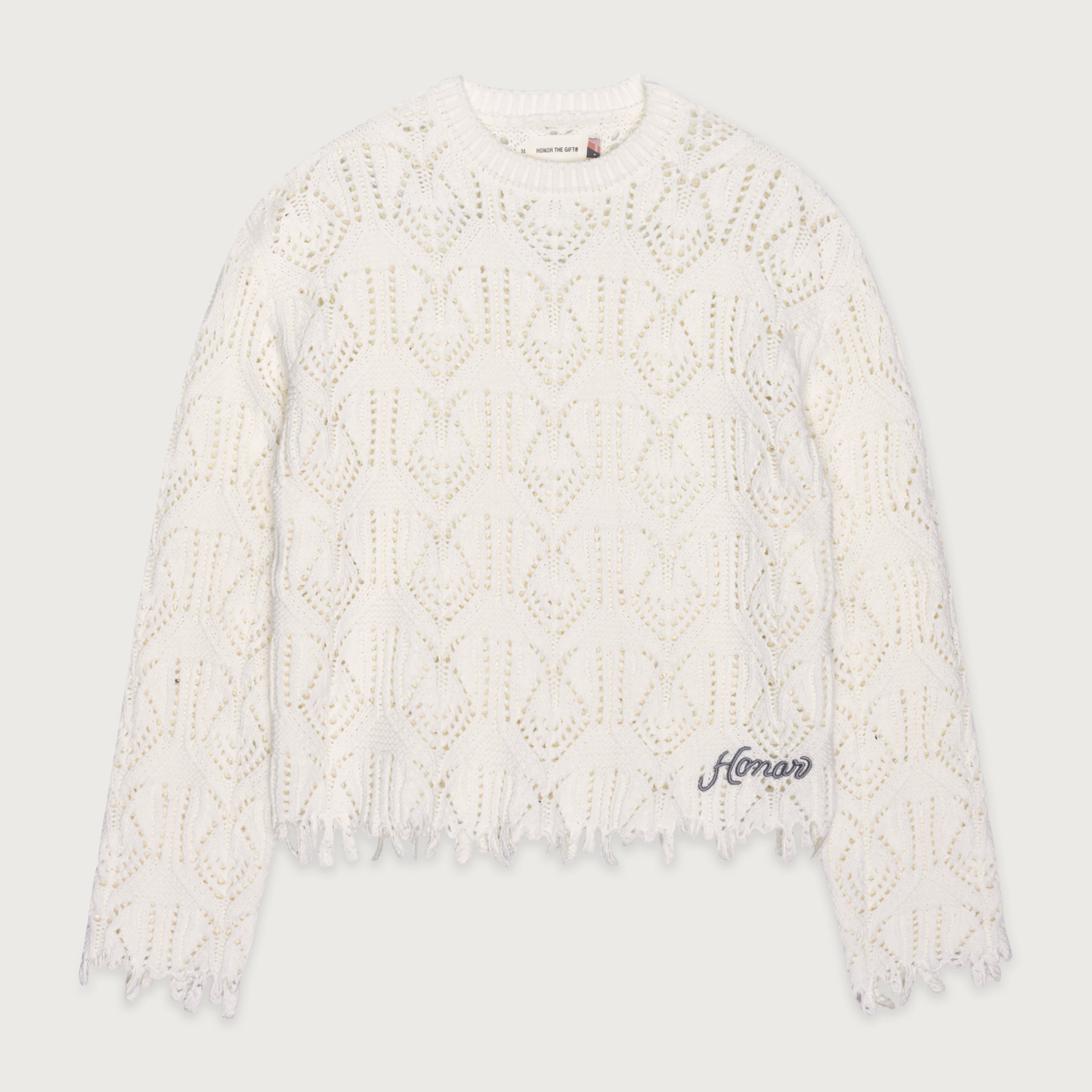 Cable Sweater - Bone