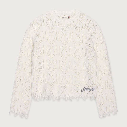 Cable Sweater - Bone