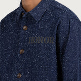 Nep Yarn Chacket - Navy