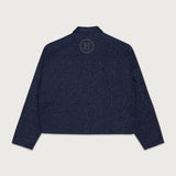 Nep Yarn Chacket - Navy