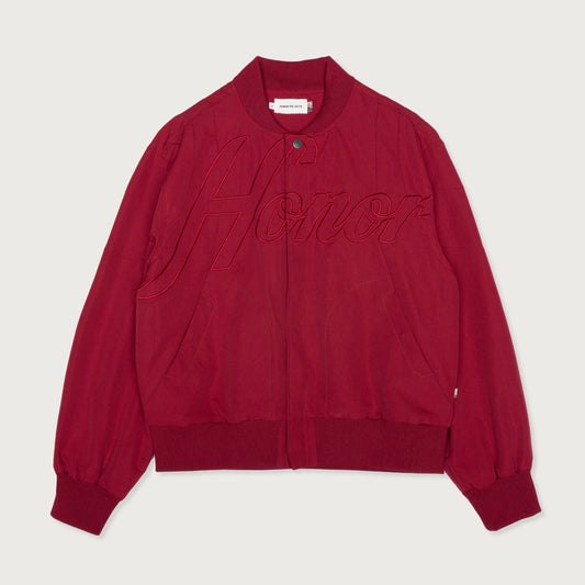 Nylon Bomber - Plum