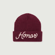 Honor Heavy Knit Beanie - Berry
