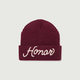 Honor Heavy Knit Beanie - Berry