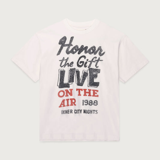 Live On The Air Tee - Bone