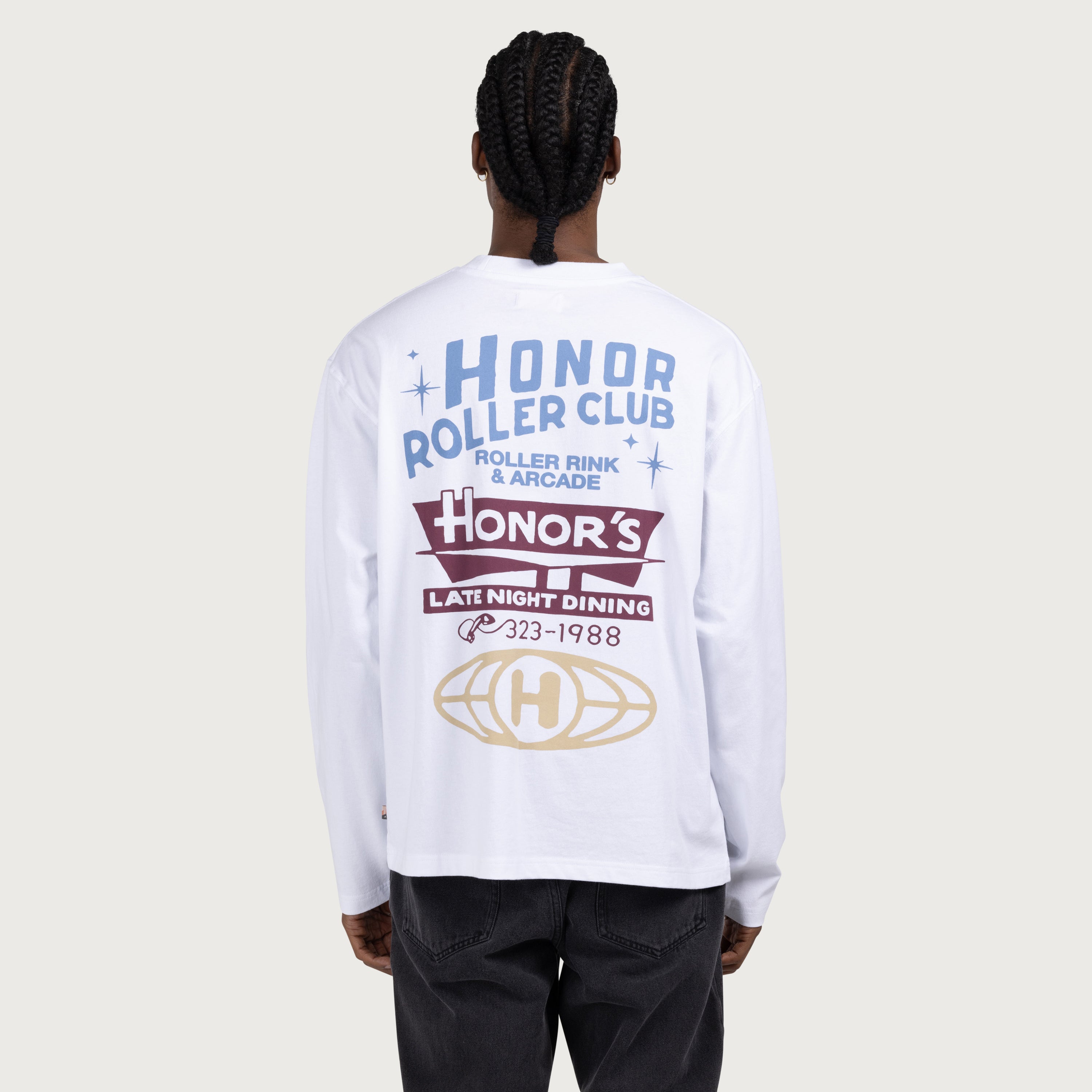 Late Night Dining Tee - White