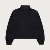 Textured Knit Anorak - Black