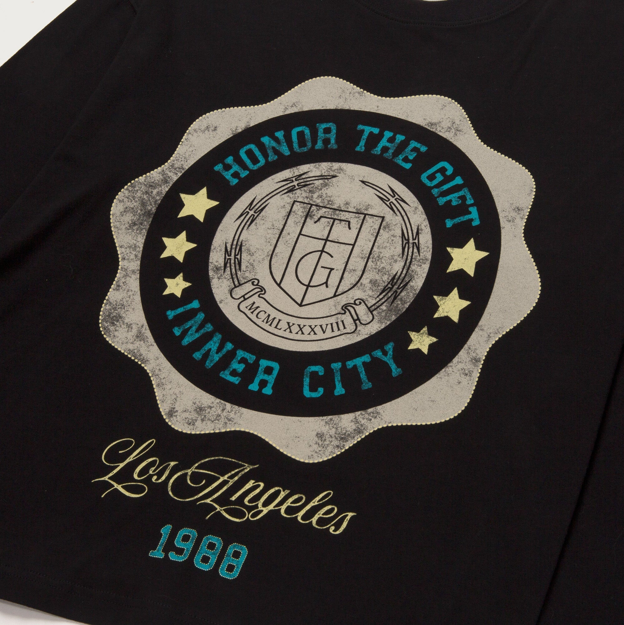 HTG® Seal Logo L/S T-Shirt - Black