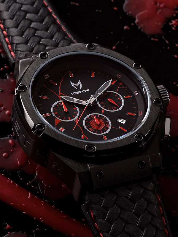 AM1005SW - AMBASSADOR BLACK / KYLO REN / LEATHER BAND